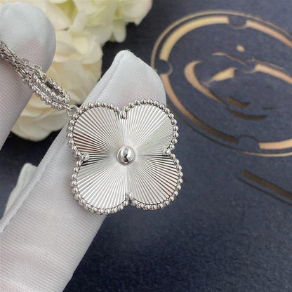 [Stellar Jewelry]CLOVER 25MM SILVER BIG CLOVER NECKLACE