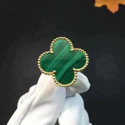 [Stellar Jewelry]CLOVER MALACHITE RING