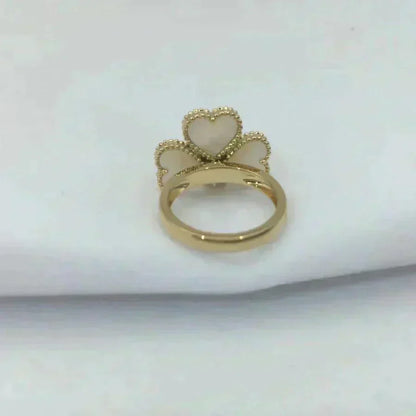 [Stellar Jewelry]SWEET CLOVER WHITE MOP RING