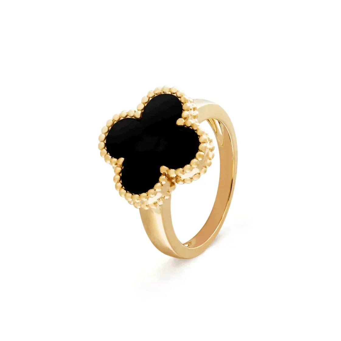 [Stellar Jewelry]CLOVER ONYX RING