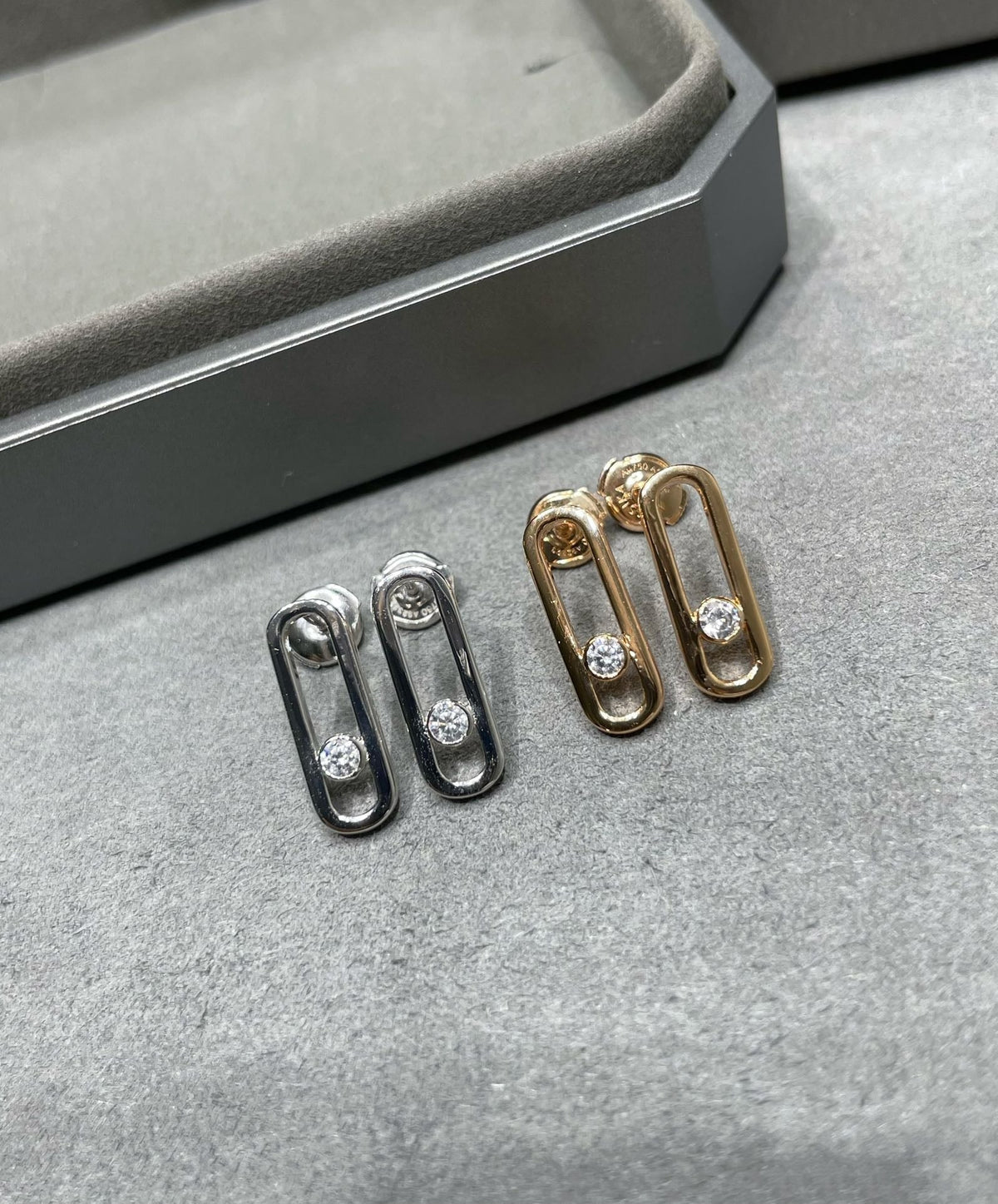 [Stellar Jewelry]MOVE UNO SMALL 1 DIAMOND EARRINGS