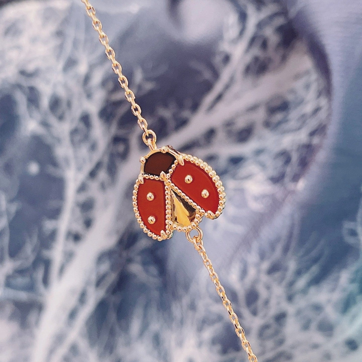 [Stellar Jewelry]LUCKY SPRING 1 MOTIF PINK GOLD BRACELET