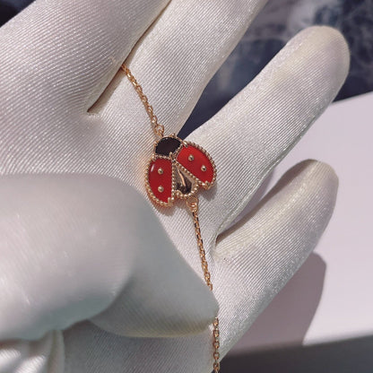 [Stellar Jewelry]LUCKY SPRING 1 MOTIF PINK GOLD BRACELET