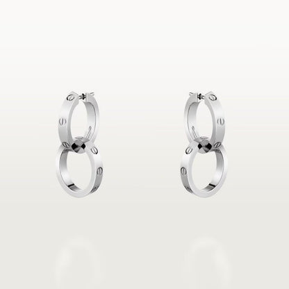 [Stellar Jewelry]LOVE 3.3MM DANGLE EARRINGS