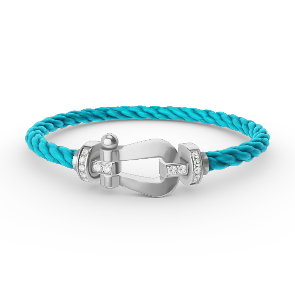 [Stellar Jewelry]FORCE LARGE HORSESHOE HALF DIAMOND BRACELET SILVER
