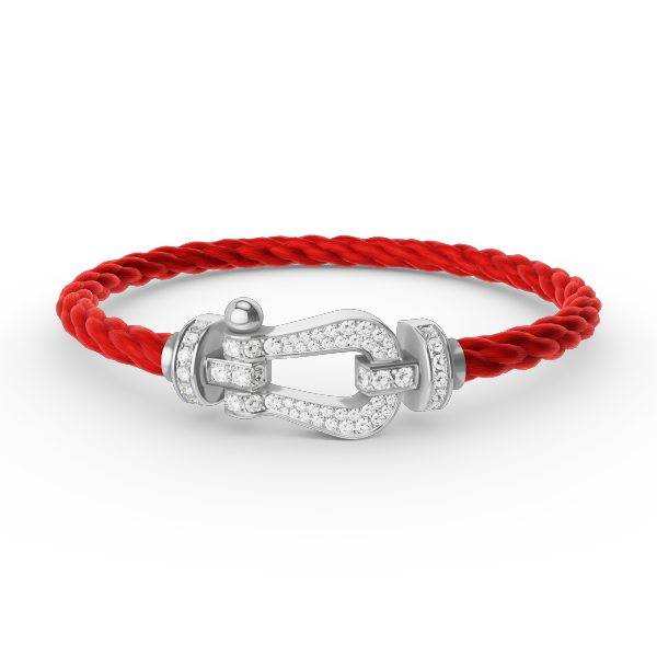 [Stellar Jewelry]FORCE LARGE HORSESHOE FULL DIAMOND BRACELET SILVER