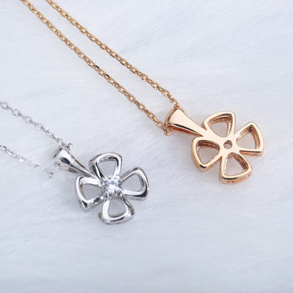 [Stellar Jewelry]FIOREVER NECKLACE DIAMOND CENTER